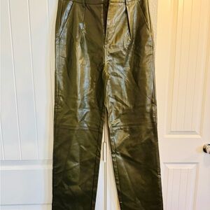 Emory Park Shiny Olive Trousers